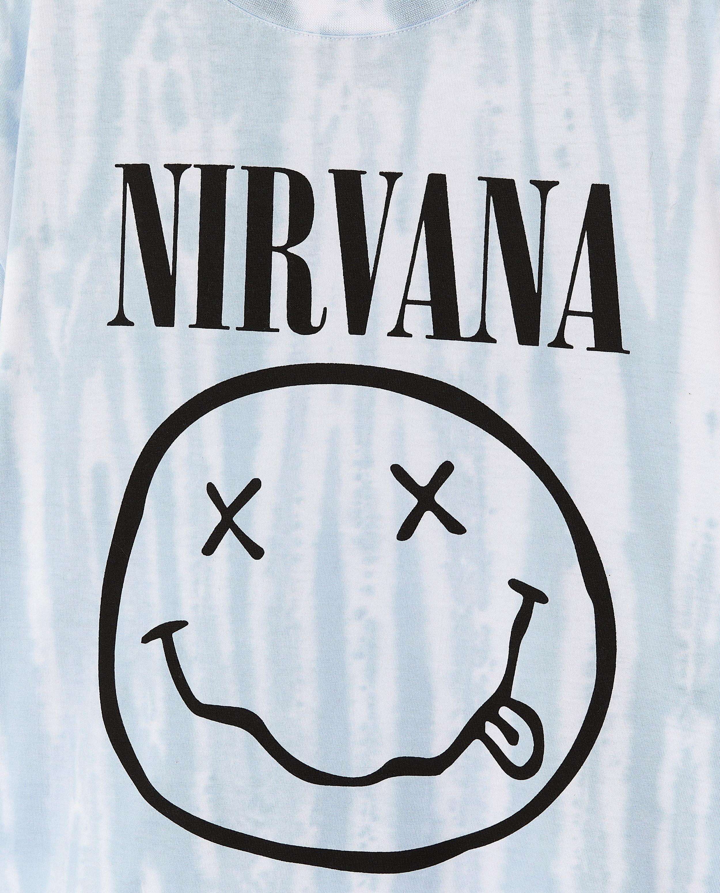 Tricou Groggy cu imprimeu Nirvana wit