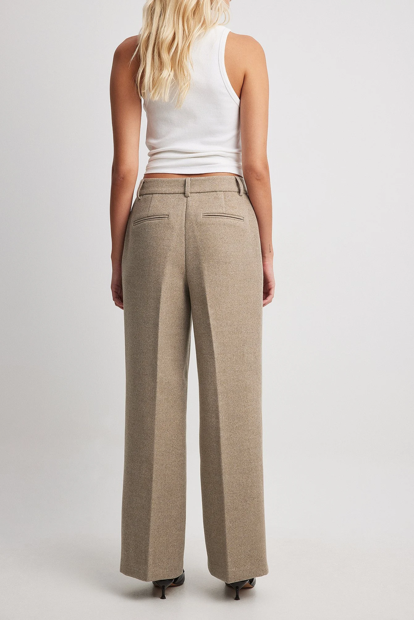 Anzughose mit mittelhoher Taille