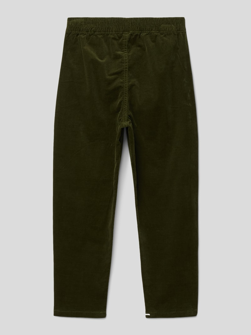 Stoffhose aus Feincord mit elastischem Bund Modell 'BEN' in khaki