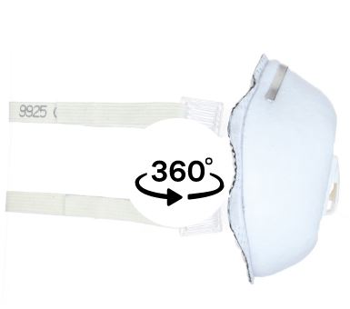 3M 1.21.15.992.50 9925 Maska za zavarivanje FFP2 NR D sa izdisajnim ventilom 10 komada