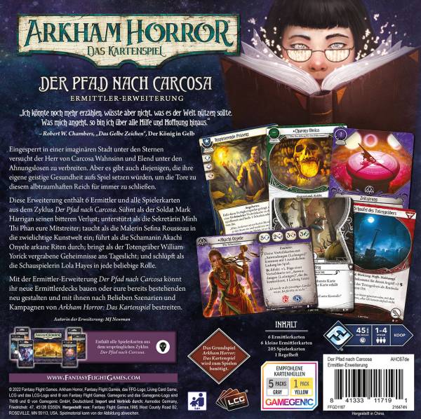Arkham Horror: Das Kartenspiel - Der Pfad nach Carcosa (Ermittler-Erw.)