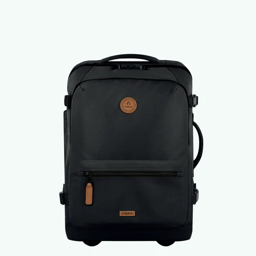 Berlin small black 2-wheel soft suitcase