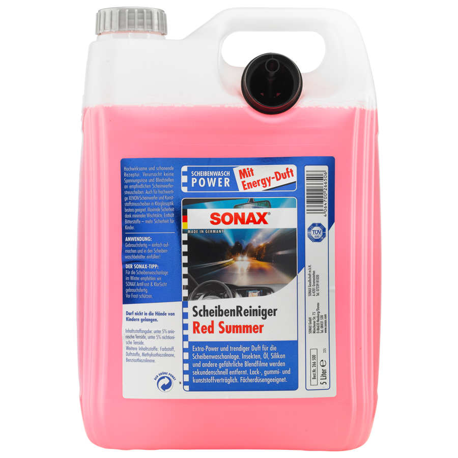 SONAX 266500 ScheibenReiniger gebrauchsfertig Red Summer 5 l - ATU