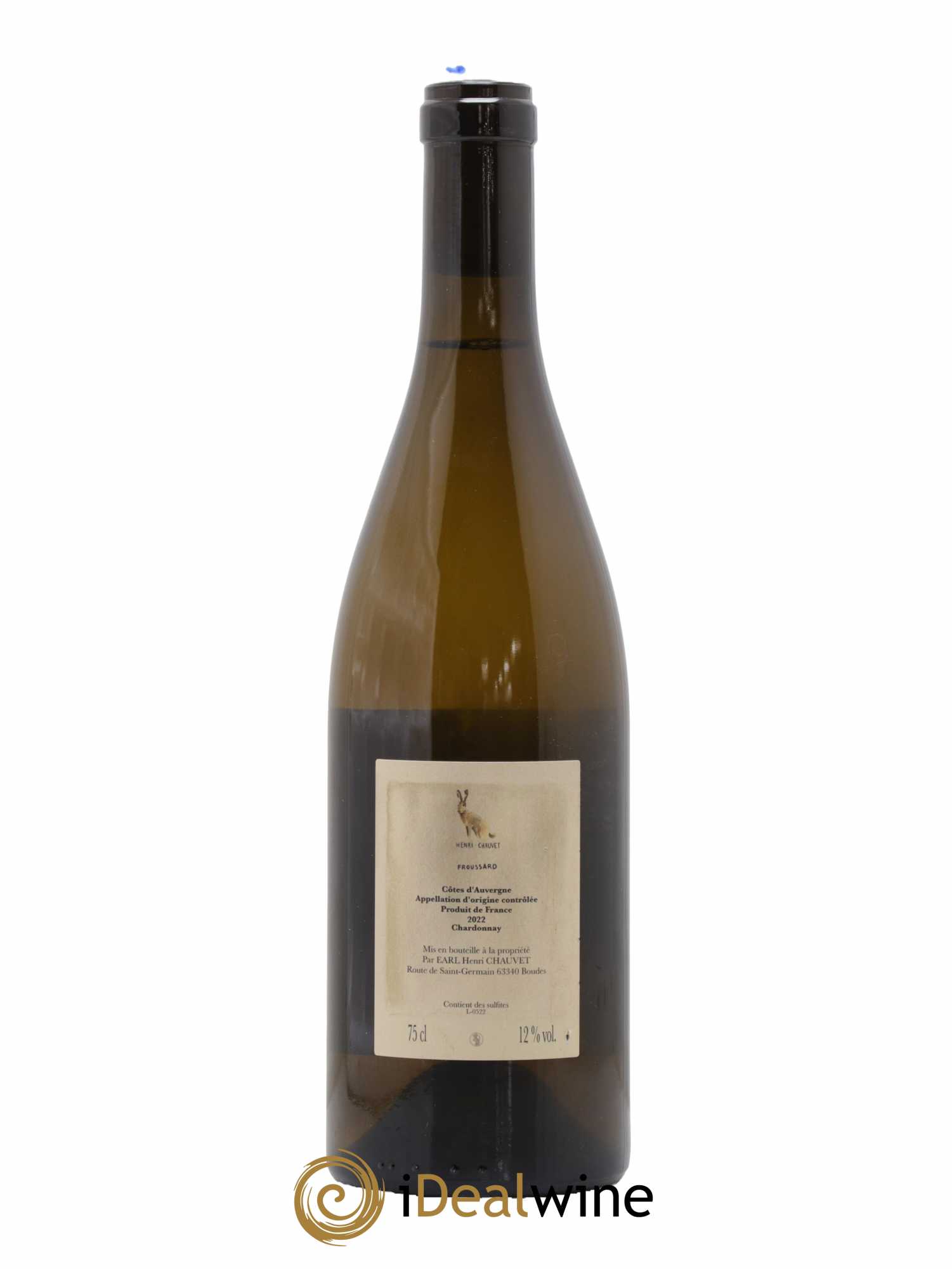 Vin de France Froussard Henri Chauvet 2022 - Lot de 1 Bouteille