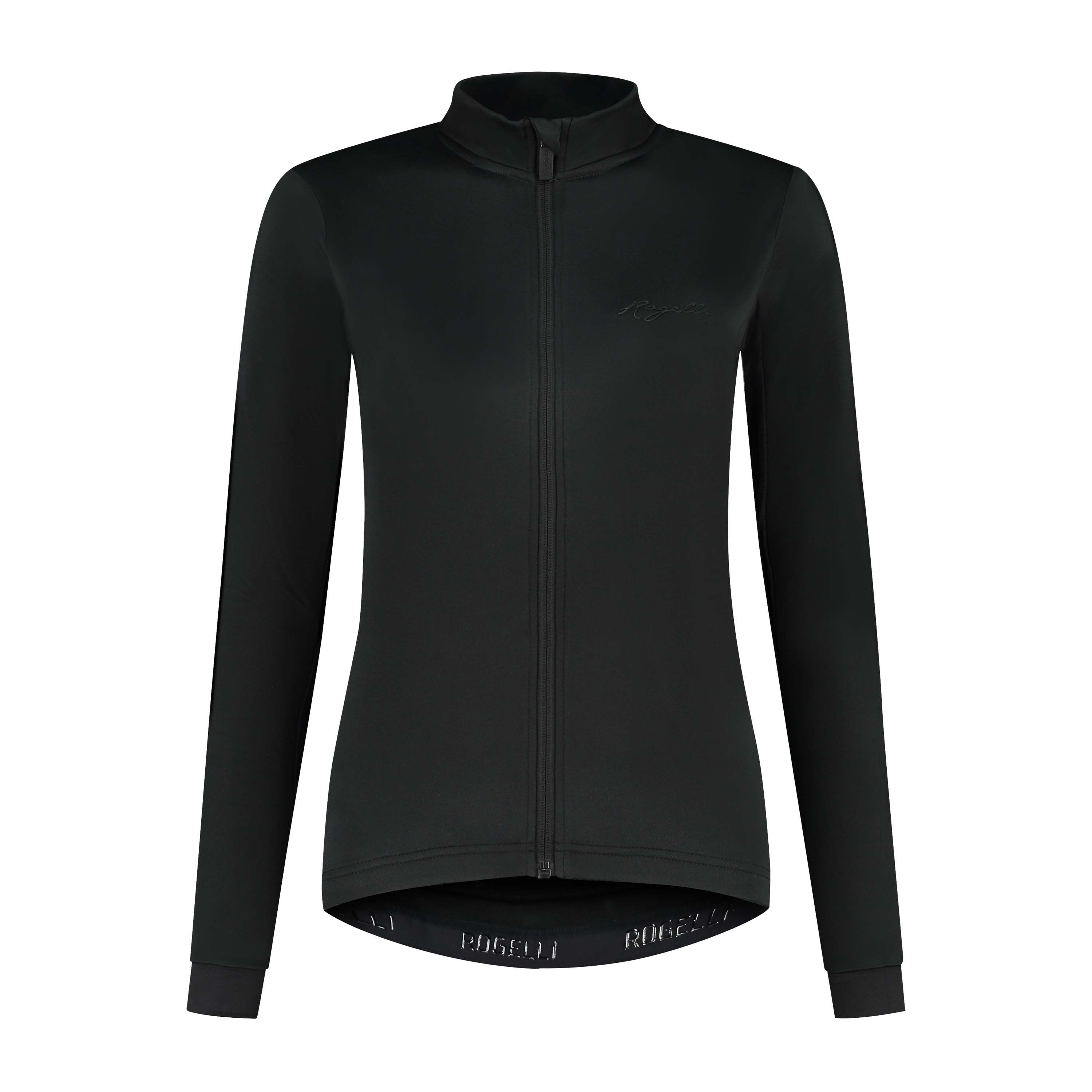 Rogelli Core Black Damen Langarm-Radtrikot