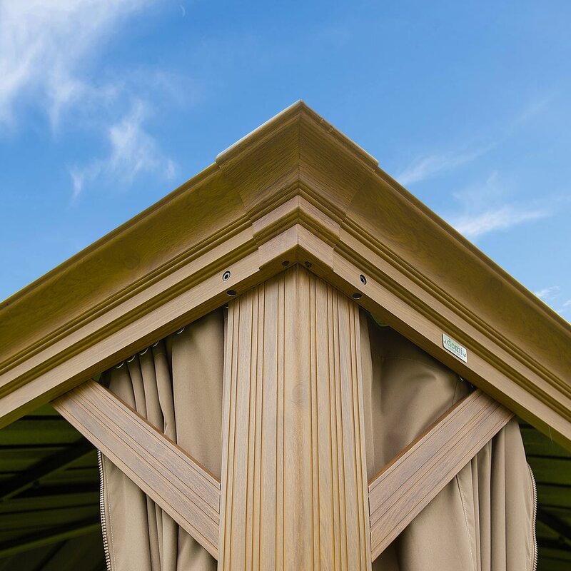 Cavus 20 Ft. W x 12 Ft. D Galvanized Steel Patio Gazebo