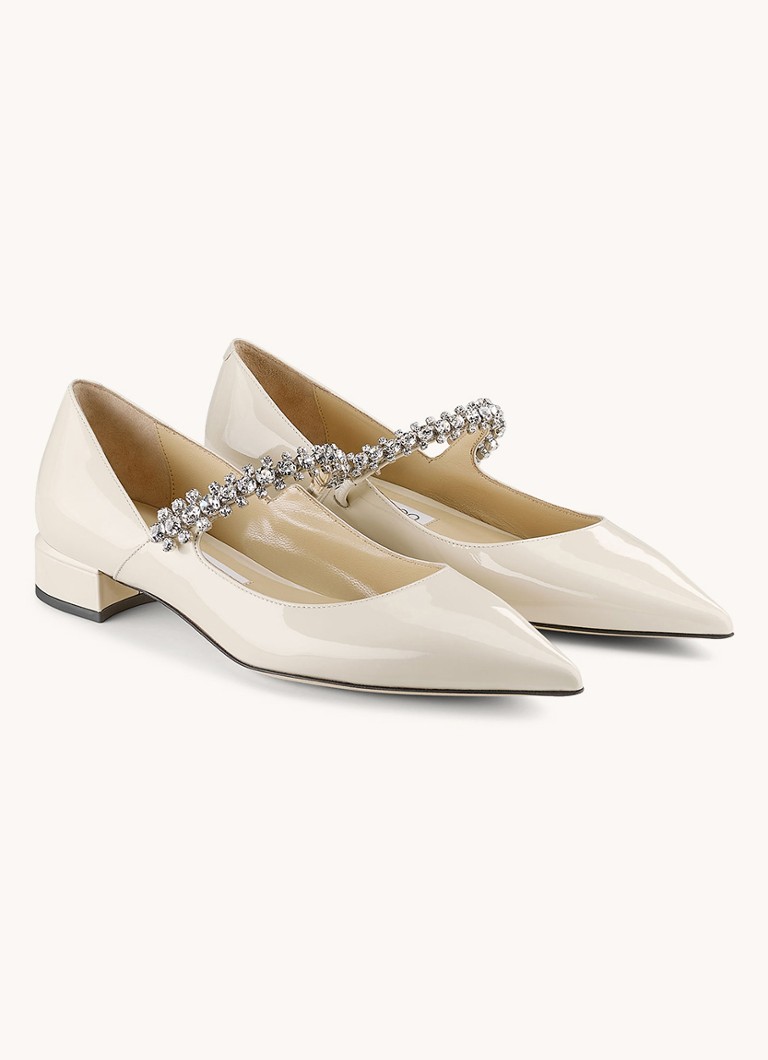 Jimmy Choo Bing Pumps aus Kalbsleder mit Kristallen