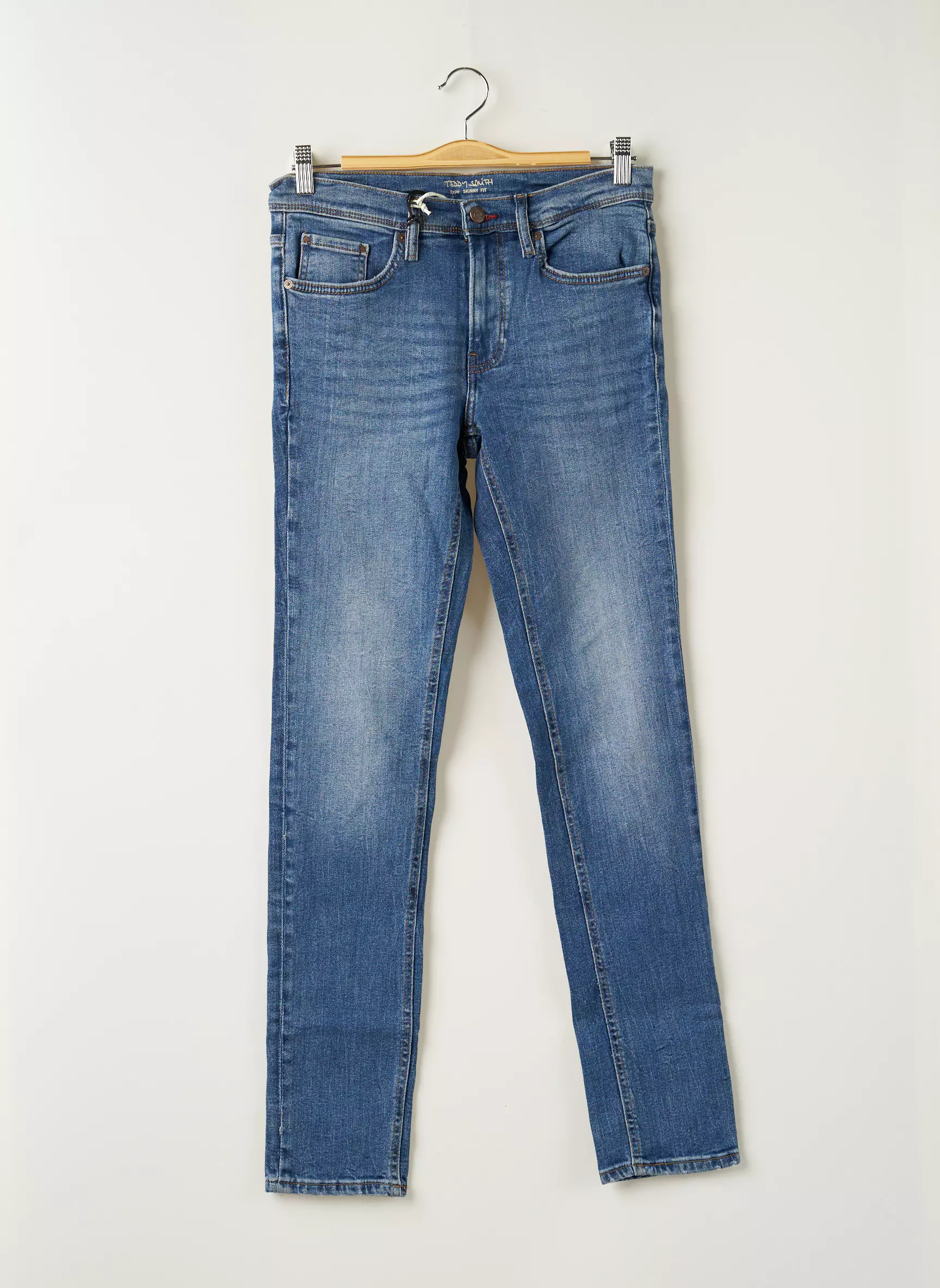 Teddy Smith Jeans Coupe Slim Garcon couleur bleu