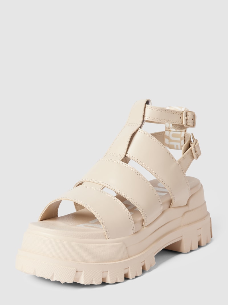 Sandalen mit Label-Details Modell 'ASPHA' in beige