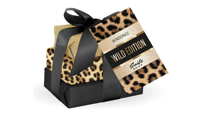 WONDERNICE Seifen Pyramide Leo mit Schleife Geschenkpackung