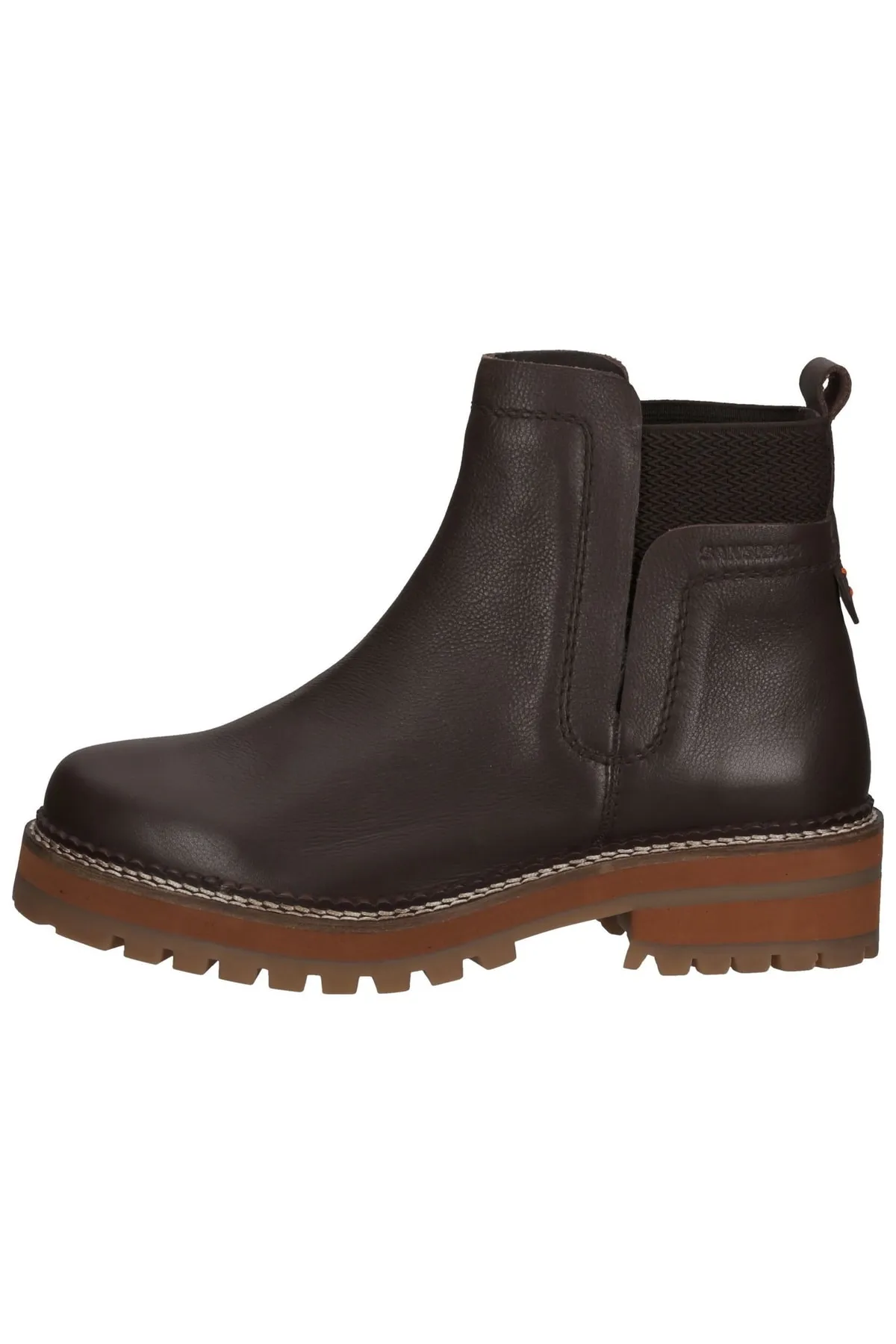 Sansibar  Stiefelette - Braun - Blockabsatz