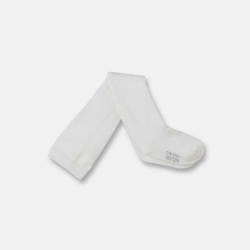 Collants chauds chinés. blancs bébé fille