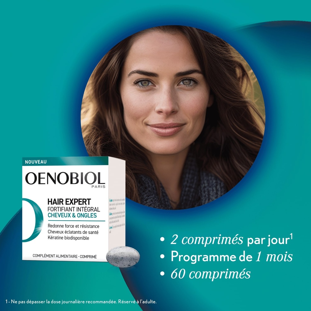 oenobiol Hair Expert Fortifiant Intégral Complément alimentaire Cheveux