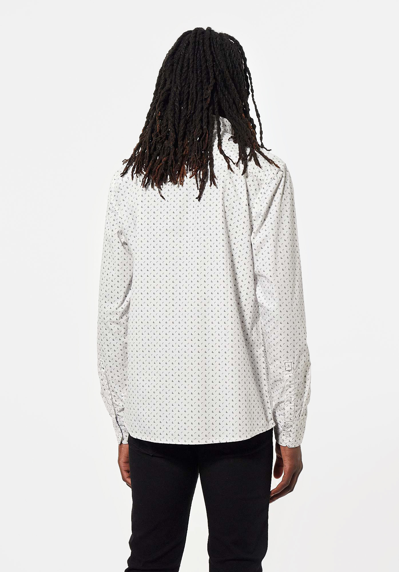 TITO   Chemise blanche all over Homme en 100% coton bio