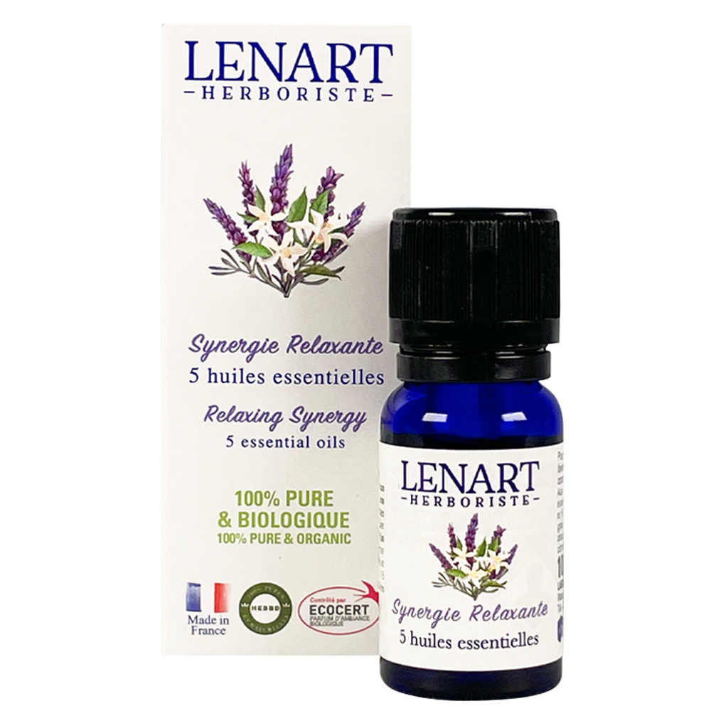 christian lénart Synergie Relaxante BIO ECOCERT 10 ml Huiles essentielles