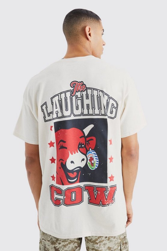 Oversize T-Shirt mit lizenziertem Laughing Cow Print