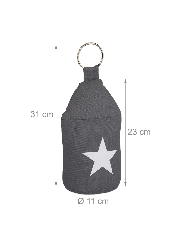 relaxdays Türstopper Stern in Dunkelgrau günstig kaufen onesize