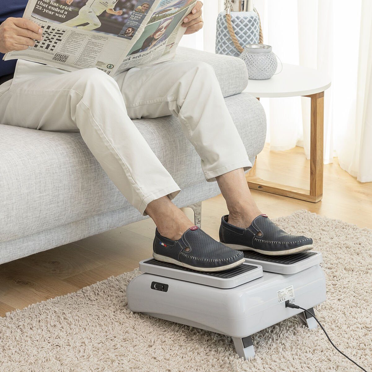 InnovaGoods Multitrainer Fitness Crosstrainer Stepper Beintrainer, zum Gehen im Sitzen