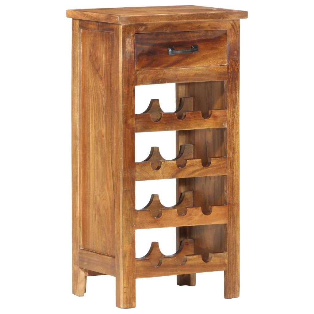 vidaXL Weinregal Weinschrank 40 x 30 x 80 cm Massivholz Akazie, 12-tlg.
