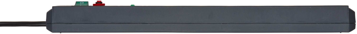 Brennenstuhl 1159540376 Prelungitor cu protecție la supratensiune Secure-Tec 19.500A, acustic, cu 6 prize, antracit, 3m H05VV-F 3G1.5
