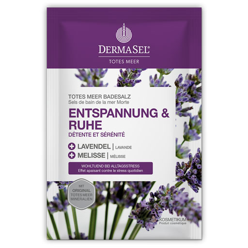 DERMASEL Totes Meer Badesalz Entspannung & Ruhe  80 g  Salz
