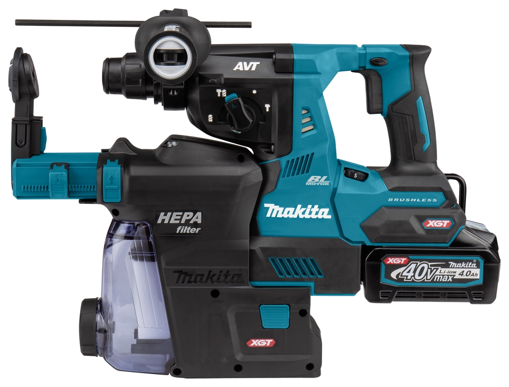 Makita HR003GM202 Kombihammer SDS-Plus 40V Max 4,0Ah Li-Ion mit Staubabsaugung