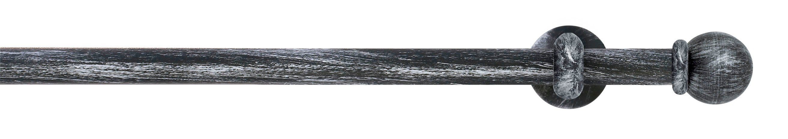 Gardinenstange ESPERANCA, GARESA, Ø 16 mm, 1-läufig, Wunschmaßlänge, verschraubt, Eisen, rustikale Vorhanggarnitur, verlängerbar, Eisen, Endk. Kugel, m. Ringe