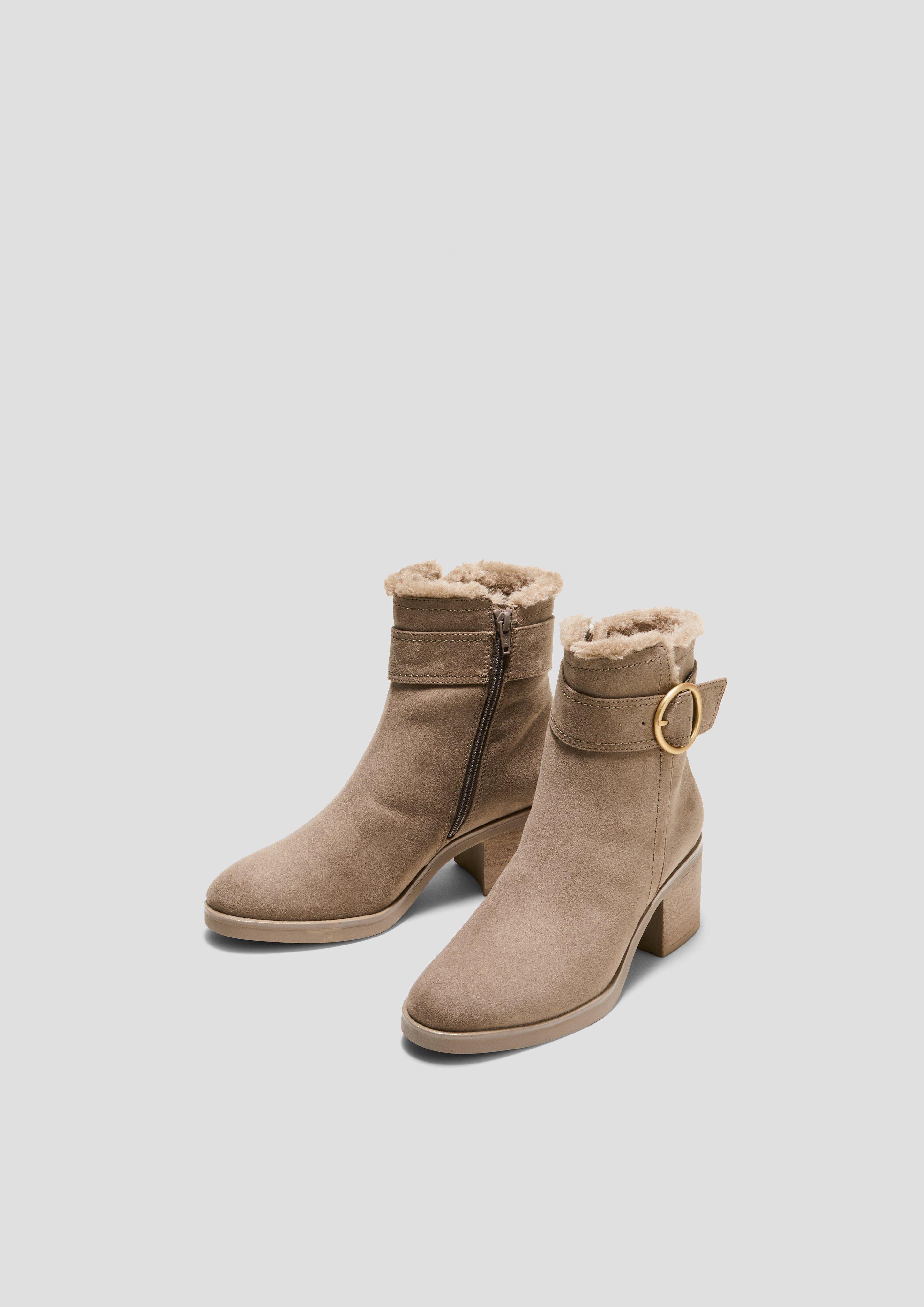 Stiefeletten in Wildleder-Optik  6008573-341