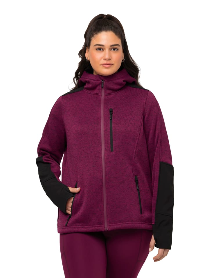 Ulla Popken Sweatjacke in brombeere günstig kaufen
