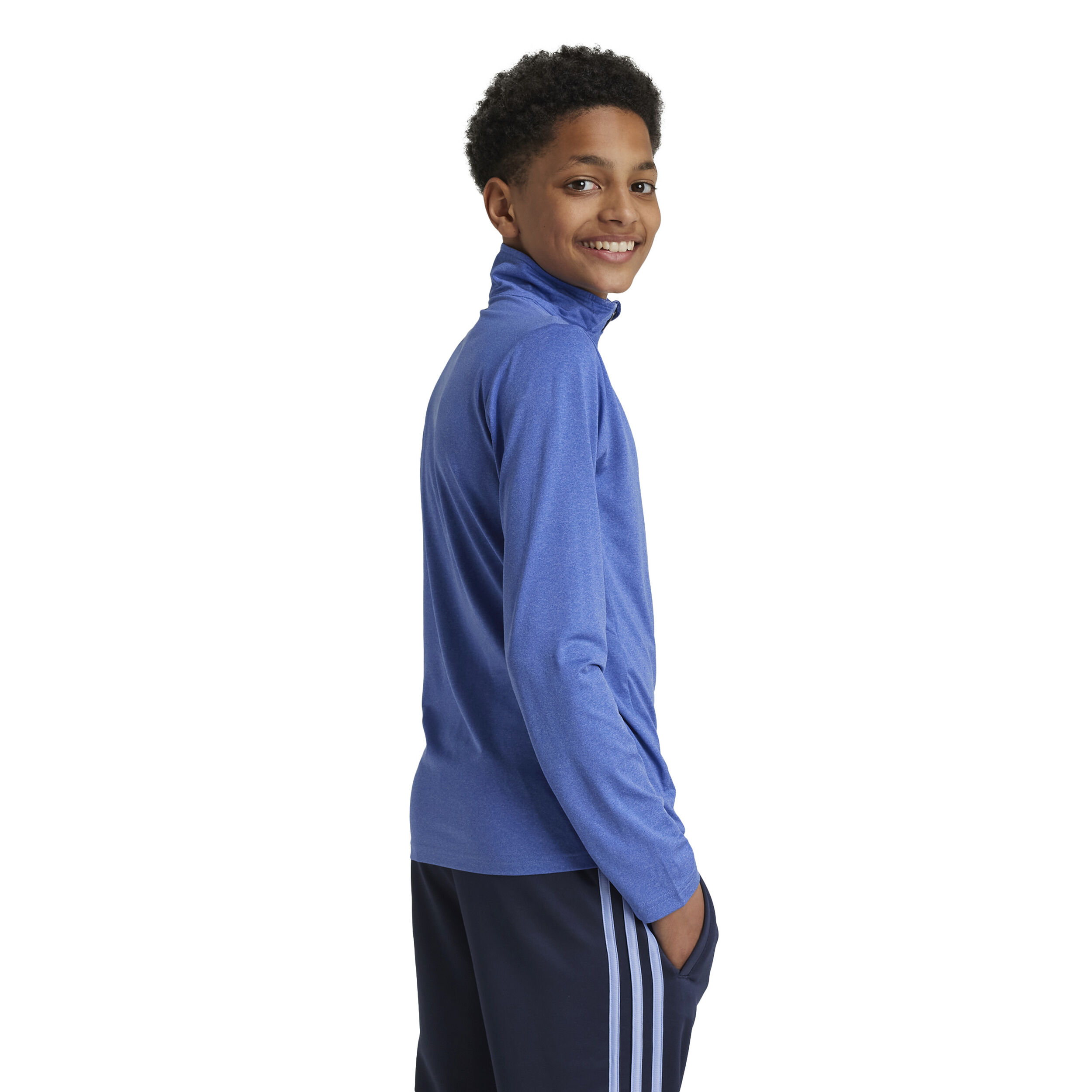HEA 1/2 Zip Longsleeve Kinder - Blau