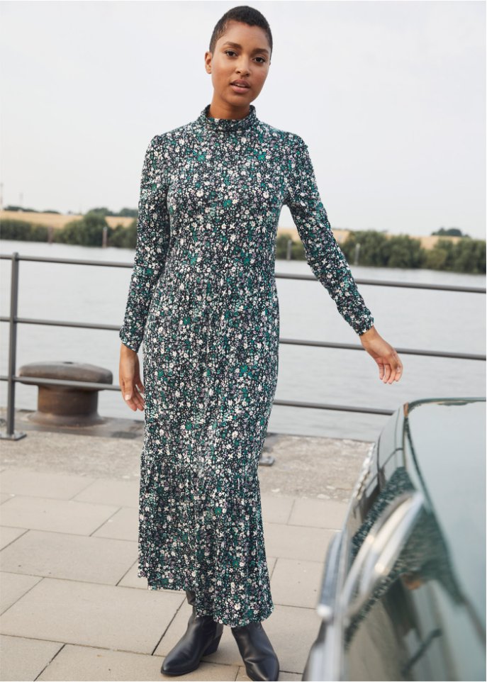 Midikleid aus Jersey