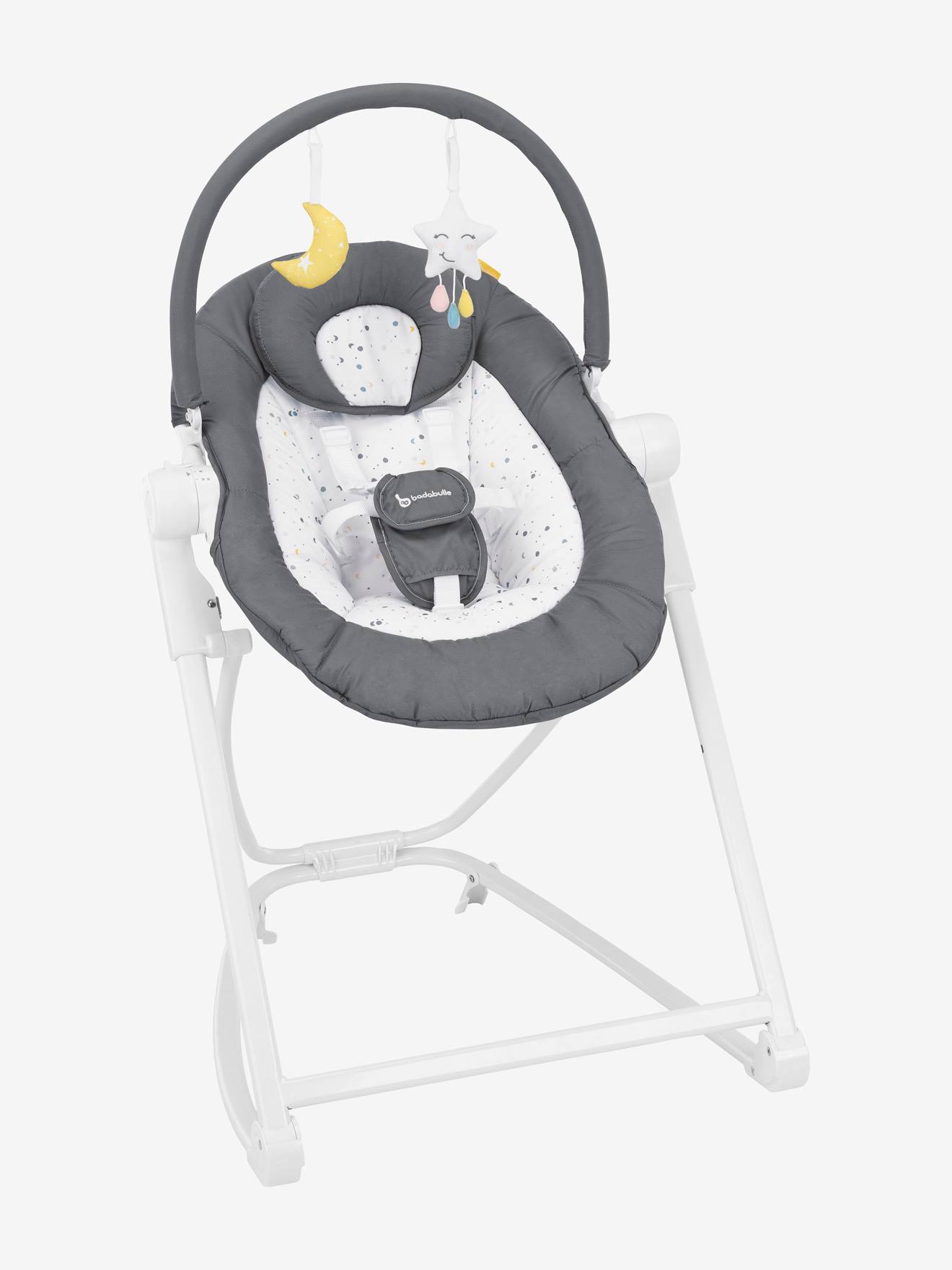 Badabulle Babywippe COMPACT'UP BADABULLE - grau/weiß