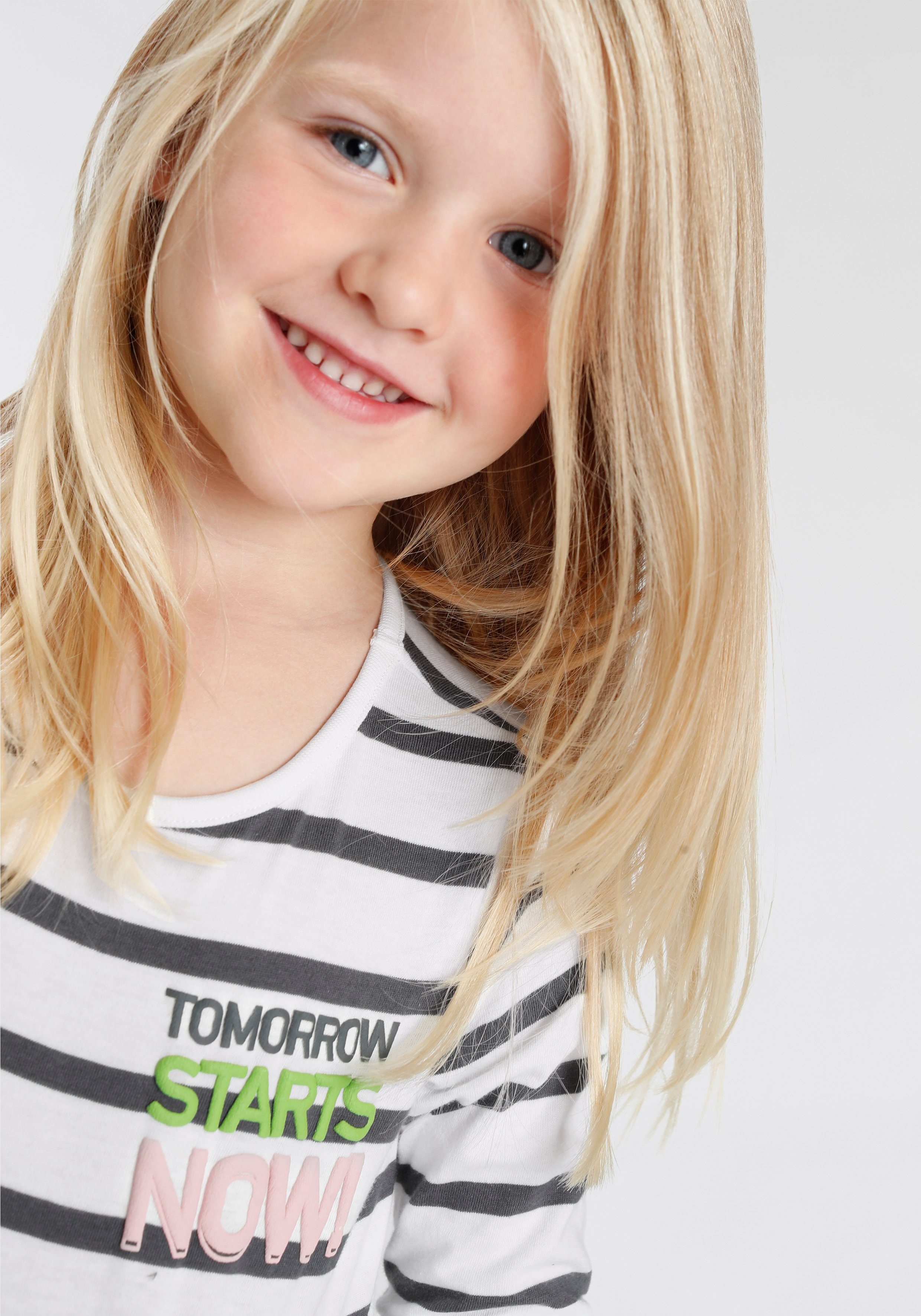 KIDSWORLD Kleid & Leggings Tomorrow starts now! (Set, 2-tlg) süßes Outfit