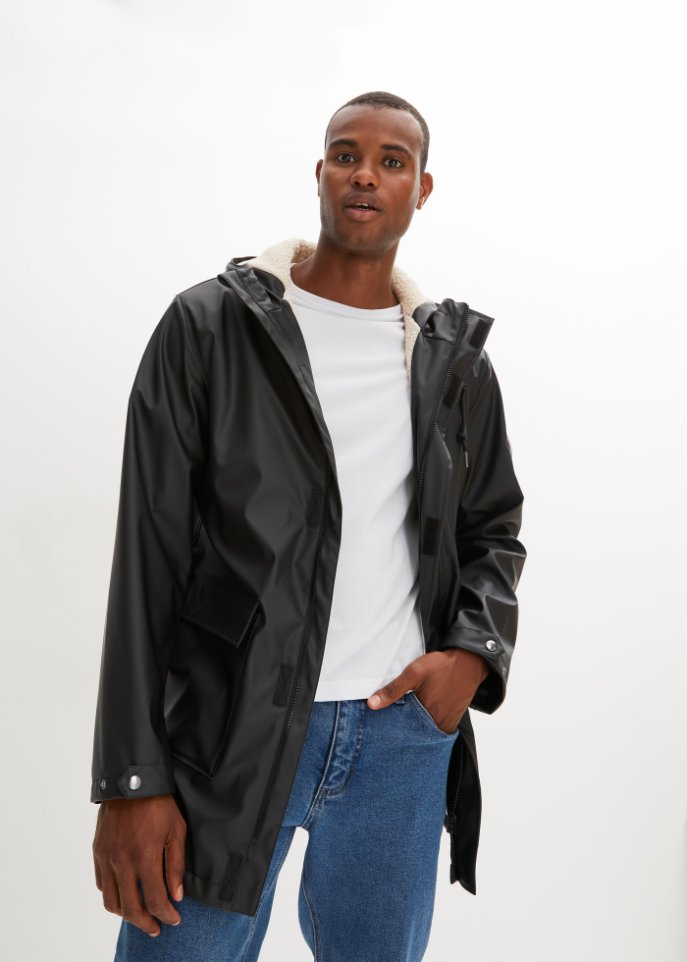 Winter Regenjacke mit Teddyfutter