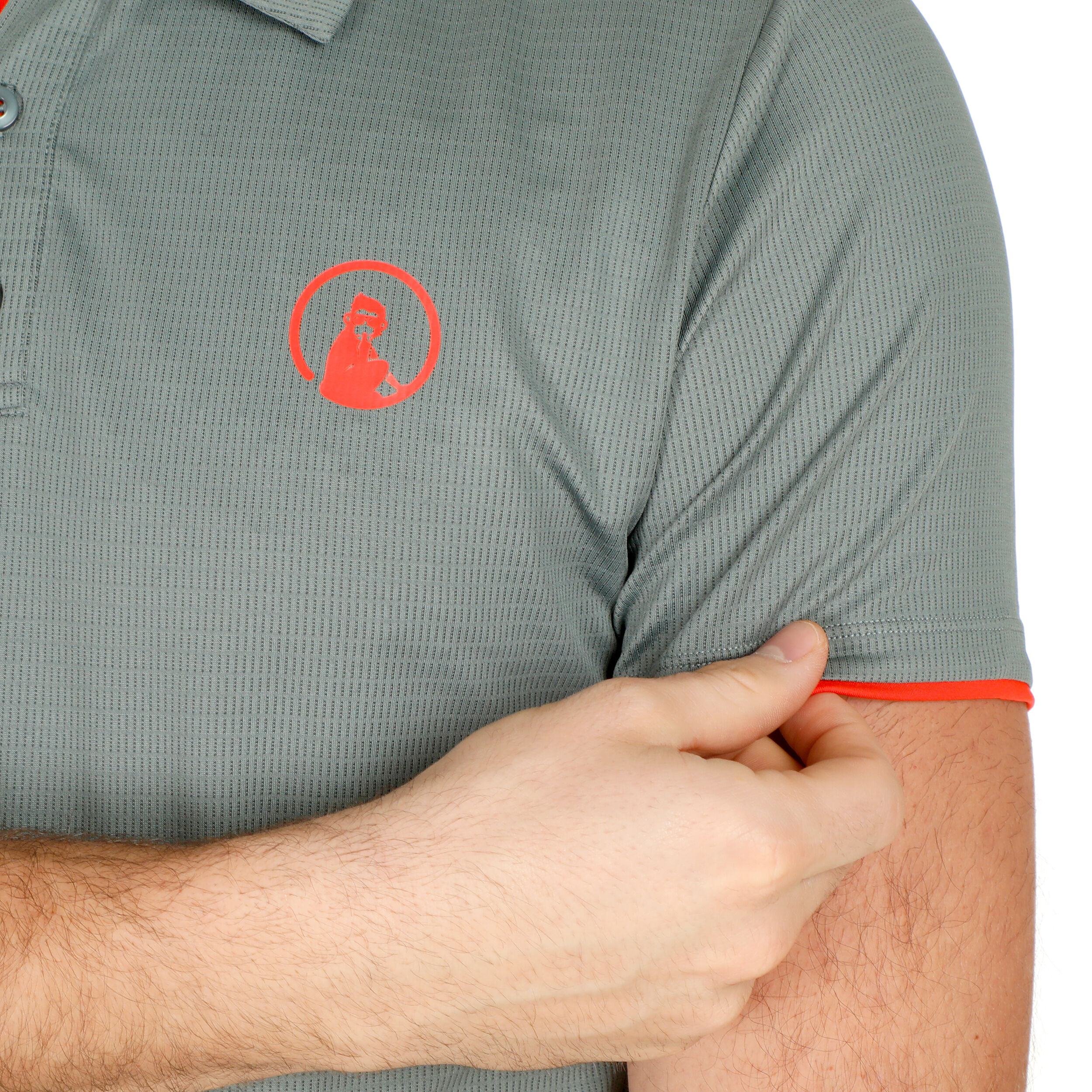 Ace Polo Herren - Salbei, Rot