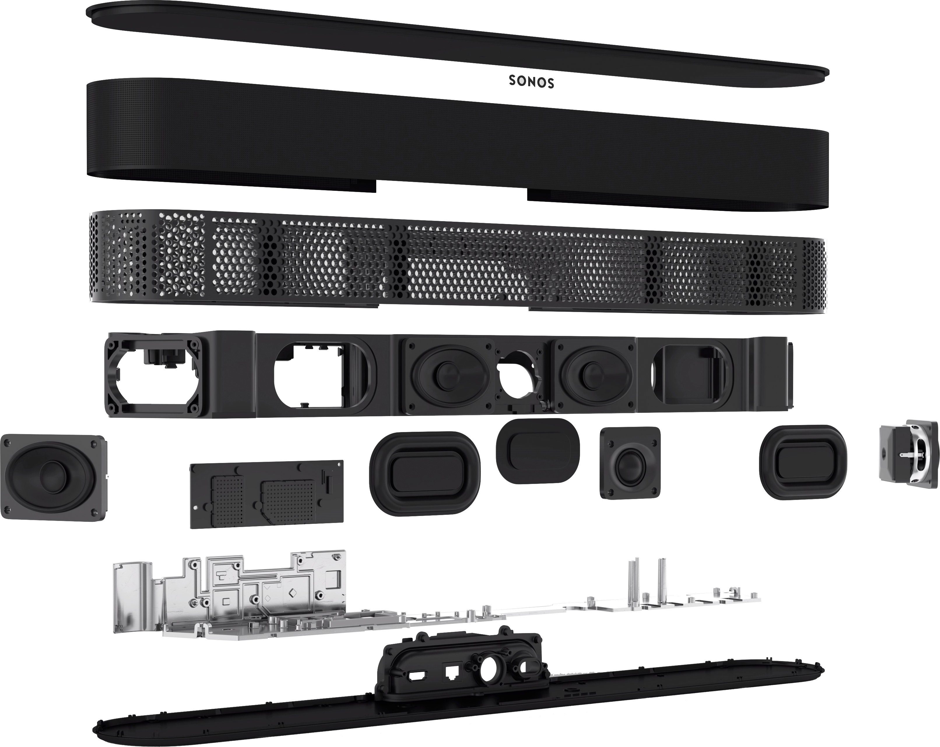 Sonos Beam Gen.2 Smarte TV Soundbar (WLAN (WiFi), Dolby Atmos,AirPlay 2,Sprachsteuerung)