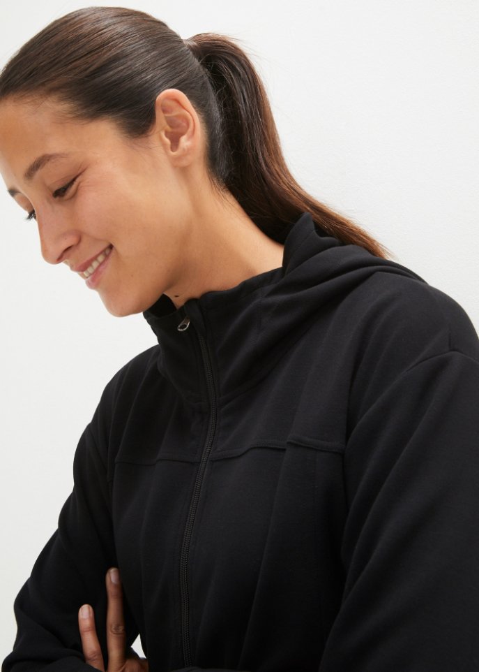 Ultrasofte Kapuzen-Sweatjacke mit Modal