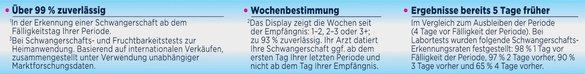 Schwangerschaftstest Anzeige der Wochen digital, 1 St