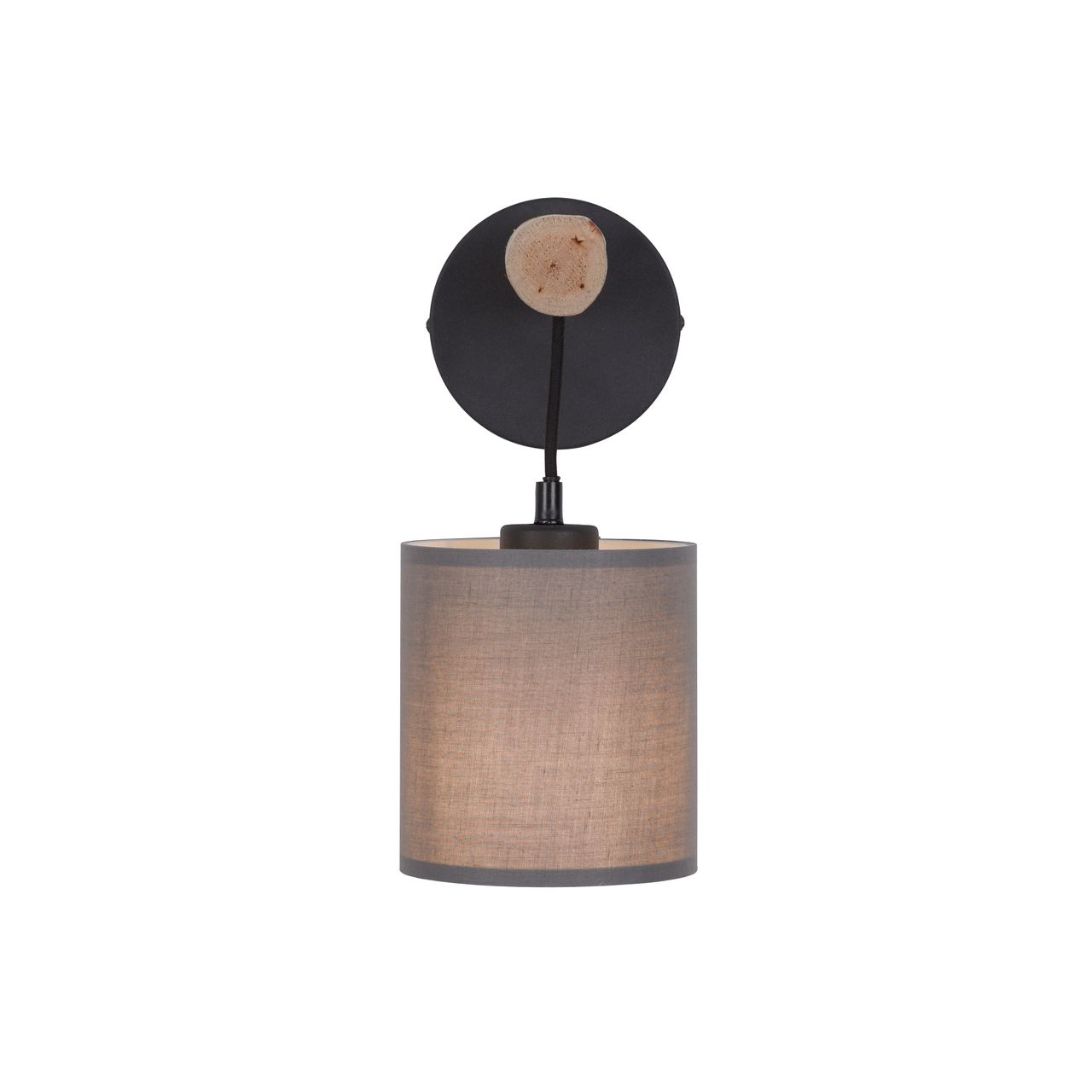 JUST LIGHT Wandleuchte GREEN TRIBU, 1x E27/10,00Watt max., Eukalyptusholz, Taupe