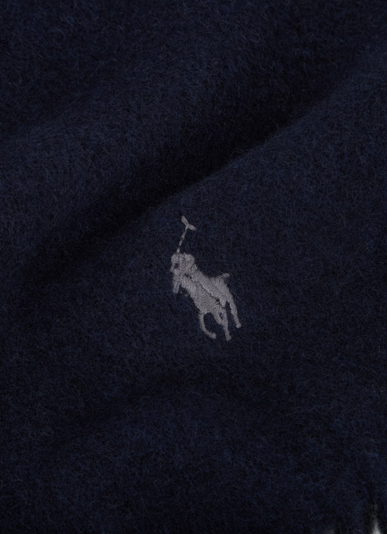 Sciarpa classica reversibile Ralph Lauren in misto lana, 168 x 25 cm
