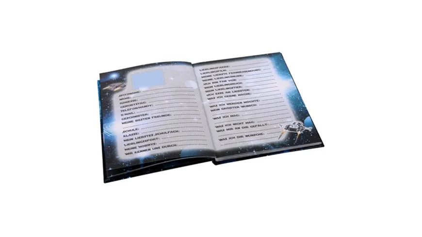 goldbuch Freundebuch Raumschiff