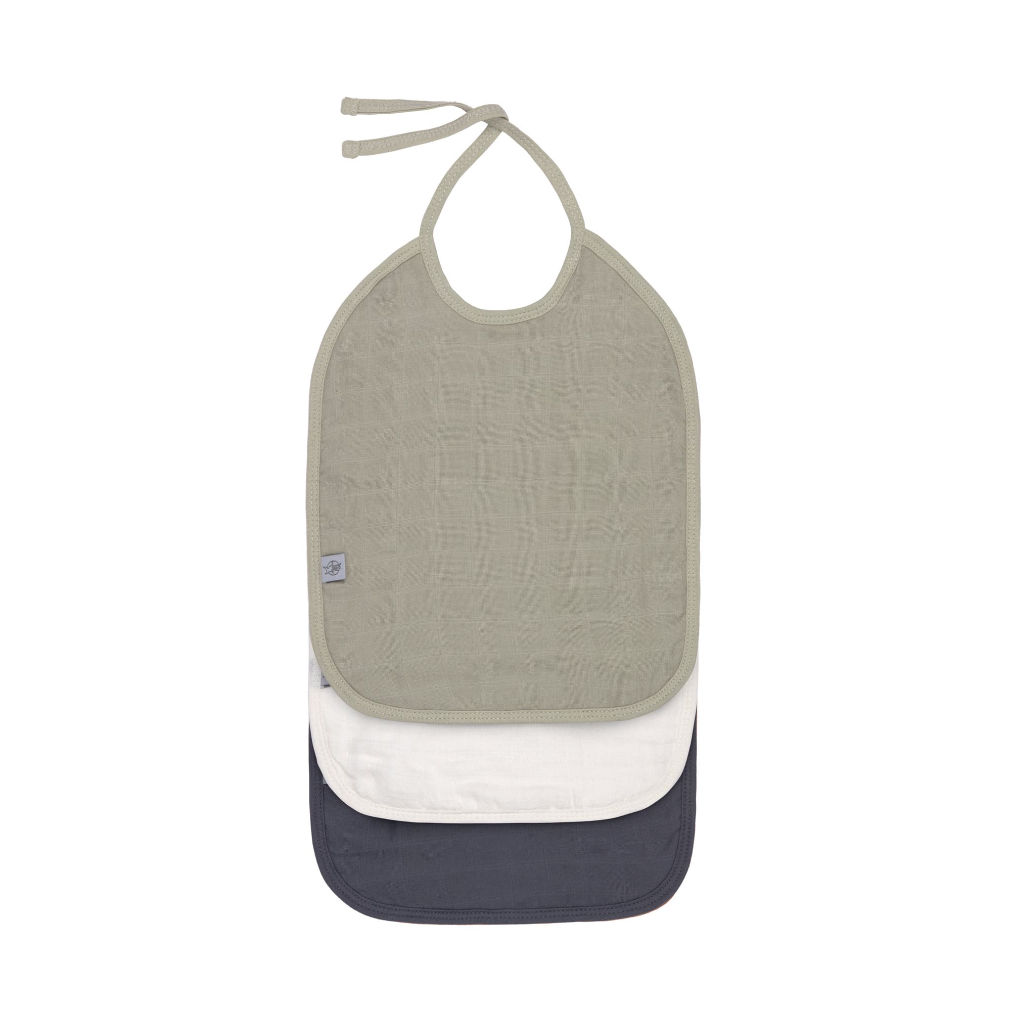 Mull Lätzchen (3 Stk) - Bib, Olive Milky Navy