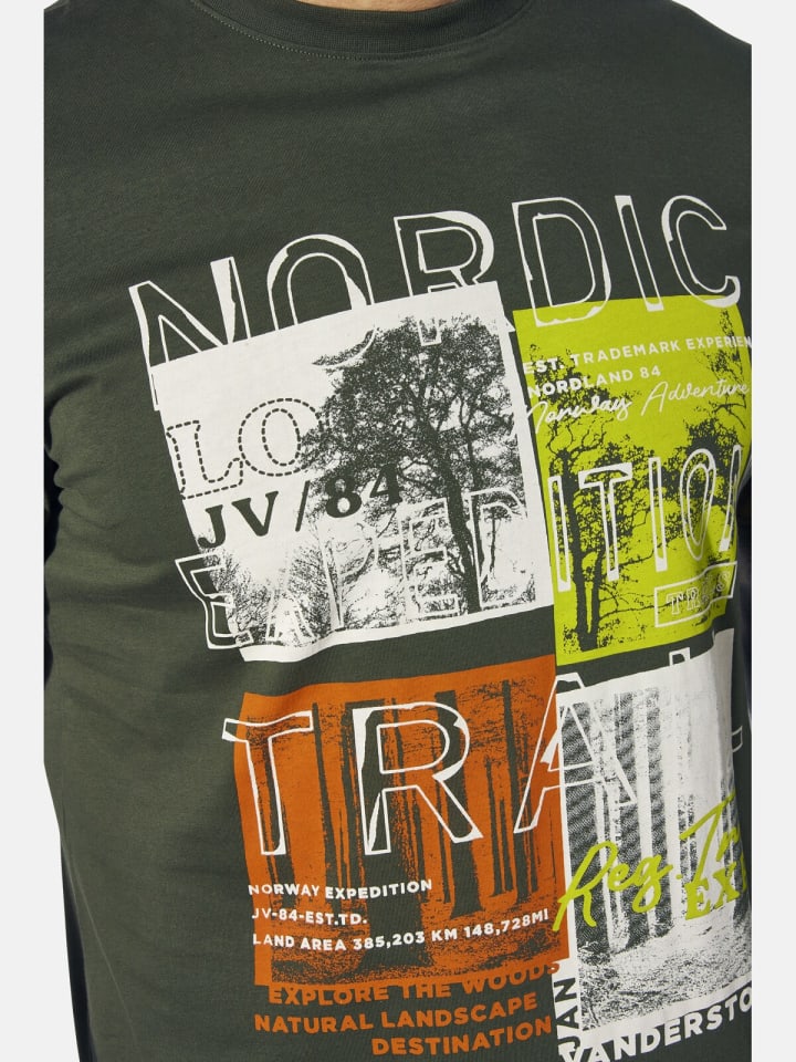 Jan Vanderstorm T-Shirt TANDRUP in oliv günstig kaufen