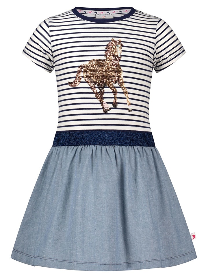 Salt and Pepper Kleid in Blau günstig kaufen