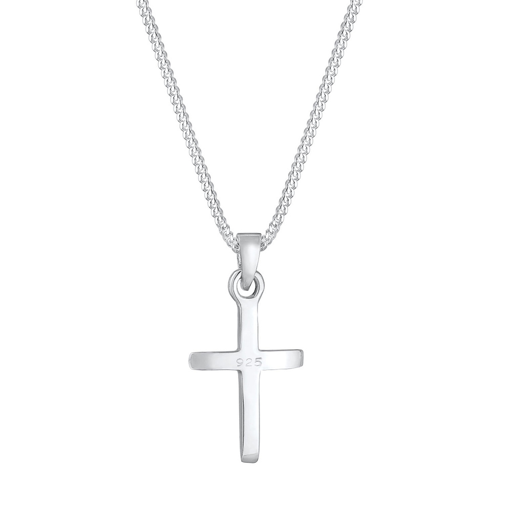 Elli Elli Collier Femmes Pendentif Croix Gravure d'étoile Filigrane en Argent Sterling Bijoux