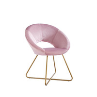 Home Deluxe Samtstuhl SELESA Rosa