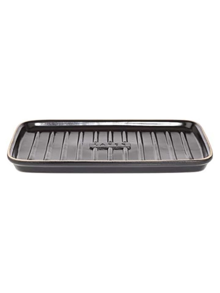 Römertopf Grillplatte in Schwarz - (B)34 x (H)2,8 x (T)23 cm günstig kaufen onesize