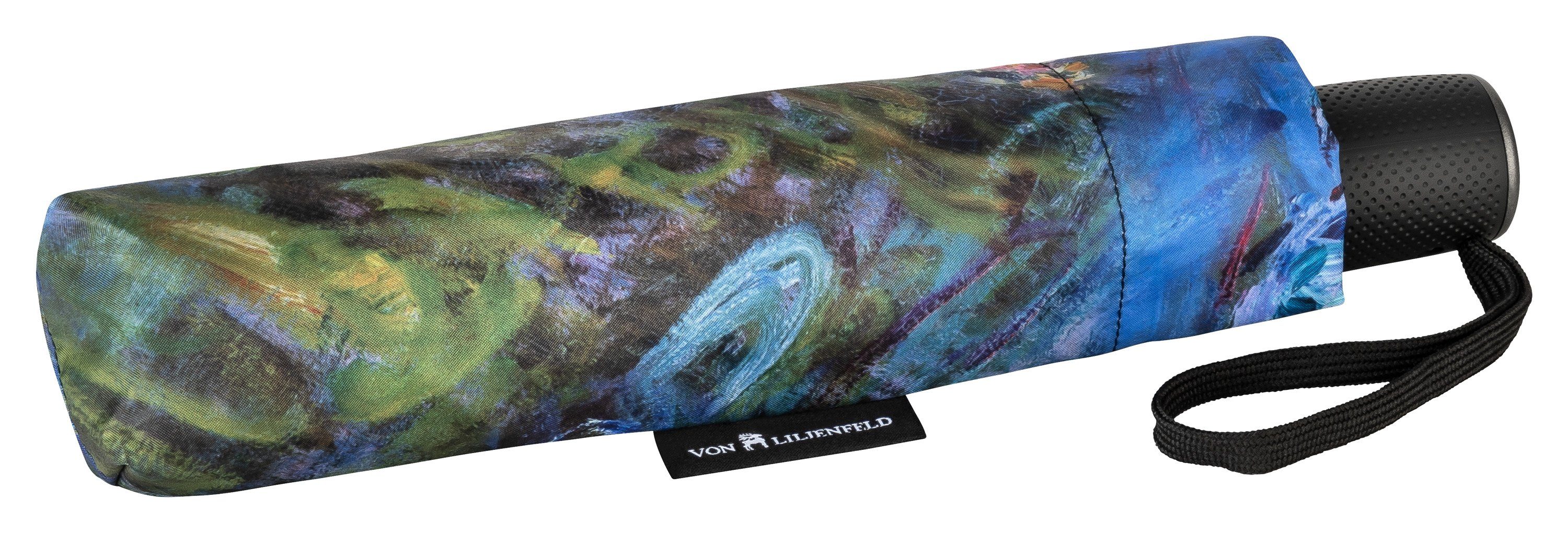 von Lilienfeld Taschenregenschirm Motivschirm Claude Monet Seerosen Kunst Blumen Stabil Leicht, Kunstdruck