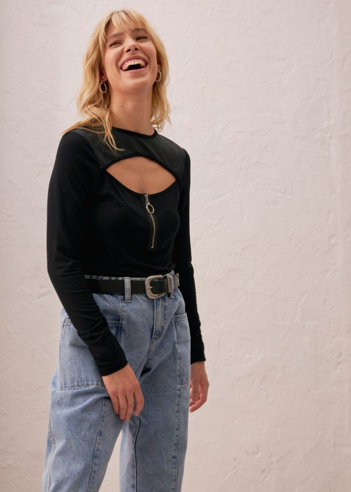Langarmshirt mit Cut-Out