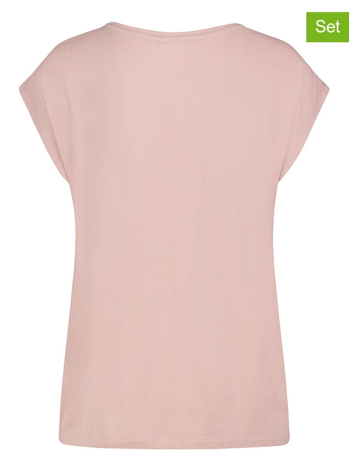 Sublevel 2er-Set: Shirts in Rosa/ Weiß günstig kaufen